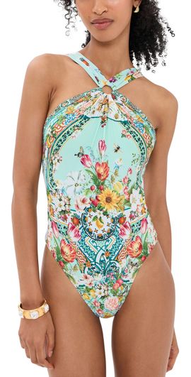 Camilla Camilla Diamond Neck Thick Strap One Piece Swimsuit with Rings Magic Of The Mercado