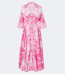 Camilla Camilla Embellished floral cotton midi dress