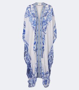 Camilla Camilla Embellished printed cotton and silk kaftan