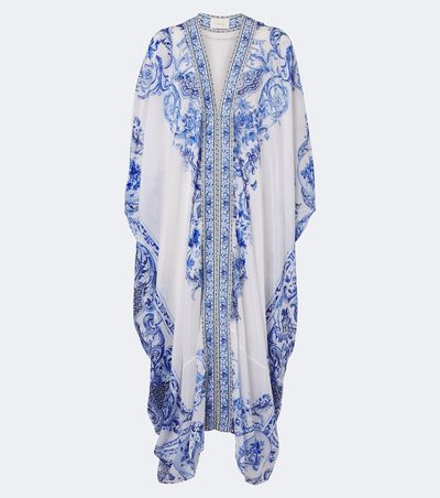 Camilla Camilla Embellished printed cotton and silk kaftan