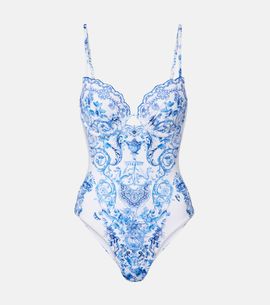 Camilla Camilla Embroidered printed swimsuit