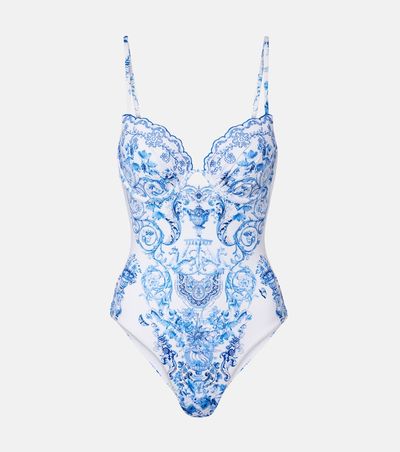 Camilla Camilla Embroidered printed swimsuit