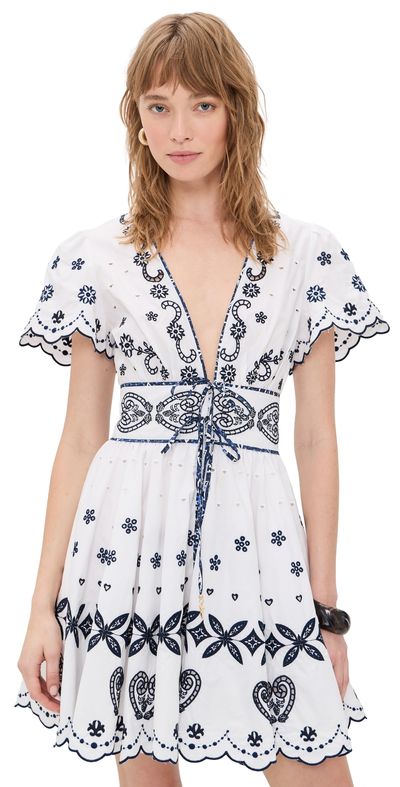 Camilla Camilla Embroidered Tile Mini Dress A Tiled Wonderland