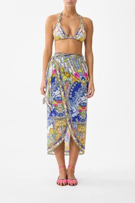 Camilla Camilla Eyelet Wrap Long Sarong W Tie Waist