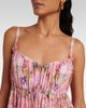 Camilla Camilla Floral-appliquÃ© gathered silk crÃªpe minidress - 4