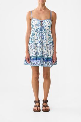 Camilla Camilla Gathered Bust Tiered Mini Dress Isnik Lullaby 