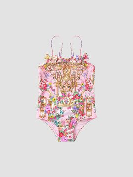 Camilla Camilla Girl's Little Girl's & Girl's Bow-Accent Printed One-Piece Swimsuit