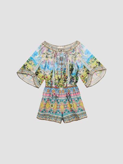Camilla Camilla Girl's Little Girl's & Girl's Navás Nouveau Boat Neck Romper