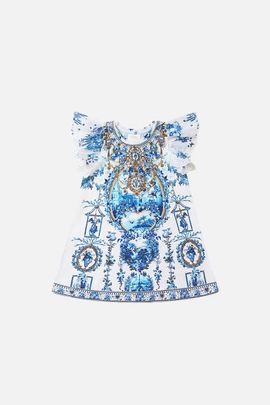Camilla Camilla Kids Embroidered Sleeve Tee Dress