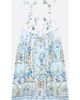 Camilla Camilla Kids Tie Strap Maxi Dress With Pintucks - 1