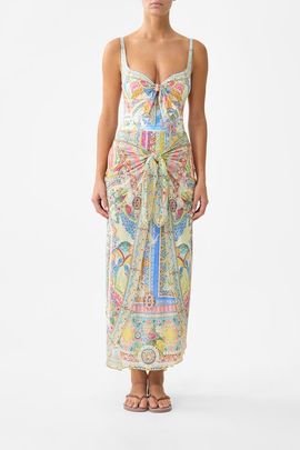 Camilla Camilla Layered Long Sarong Skirt W Tie Front