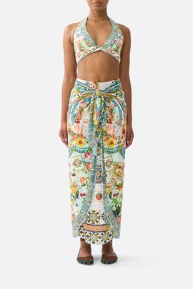 Camilla Camilla Layered Long Sarong W Tie Front