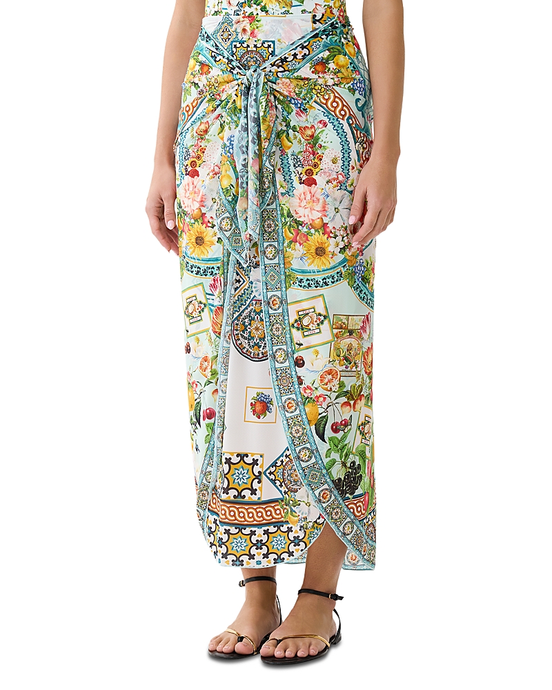 Camilla Camilla Layered Tie Front Sarong Cover-Up