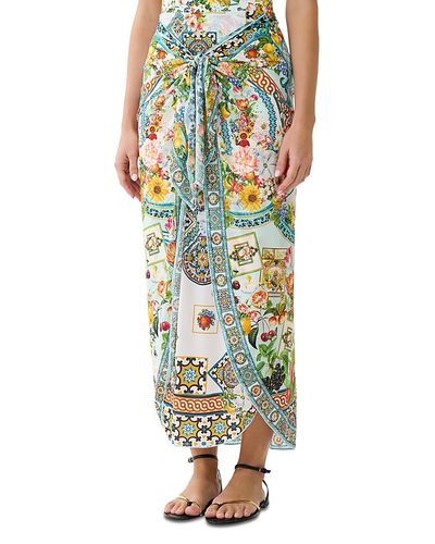 Camilla Camilla Layered Tie Front Sarong Cover-Up