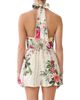 Camilla Camilla Linen Halter Button Front Romper - 3
