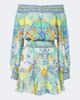 Camilla Camilla Printed embellished off-shoulder silk minidress - 1