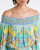 Camilla Camilla Printed embellished off-shoulder silk minidress - 3