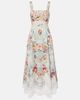 Camilla Camilla Printed lace-trimmed cotton midi dress - 1