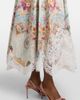 Camilla Camilla Printed lace-trimmed cotton midi dress - 4