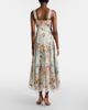 Camilla Camilla Printed lace-trimmed cotton midi dress - 5