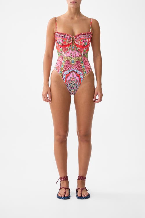 Camilla Camilla Ruched Cup Underwire One Piece With Front Tie
