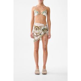 Camilla Camilla Ruched Short Sarong With Ring Front Trim