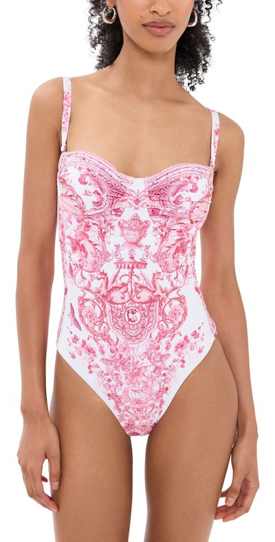 Camilla Camilla Ruched Underwire Cup One Piece Livin La Vida Rosa