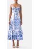 Camilla Camilla Ruffle Hem Tie Front Midi Dress - 1