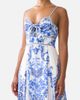Camilla Camilla Ruffle Hem Tie Front Midi Dress - 2