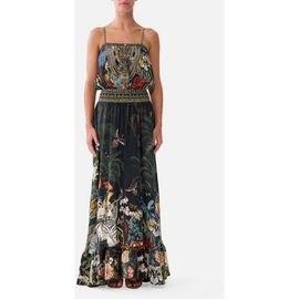 Camilla Camilla Shirred Waist Long Dress