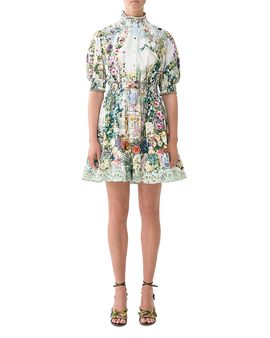 Camilla Camilla Shirred Waist Short Dress
