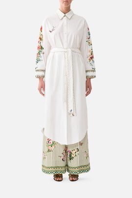 Camilla Camilla Shirt Dress With Back Button Detail