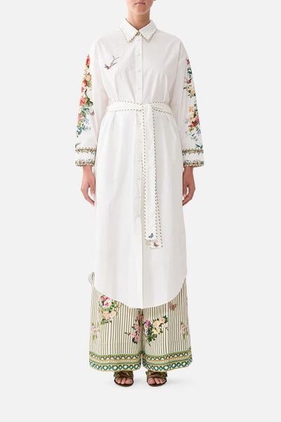 Camilla Camilla Shirt Dress With Back Button Detail