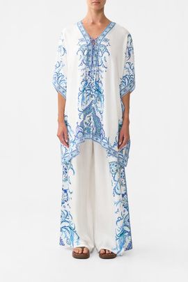 Camilla Camilla Short Lace Up Kaftan Isnik Lullaby 