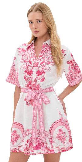 Camilla Camilla Short Linen Shirt Dress Livin La Vida Rosa