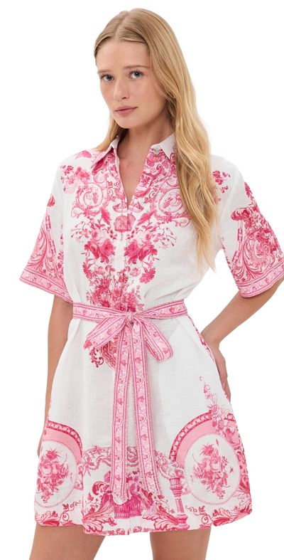 Camilla Camilla Short Linen Shirt Dress Livin La Vida Rosa