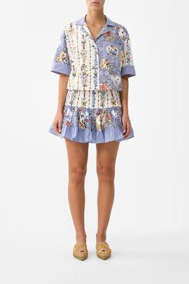 Camilla Camilla Short Shirred Skirt