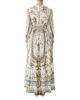Camilla Camilla Silk Button Front Shaped Waist Maxi Dress - 3