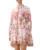Camilla Camilla Silk Drop Waist Mini Shirtdress - 1