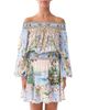 Camilla Camilla Silk Printed Off-the-Shoulder Dress - 2