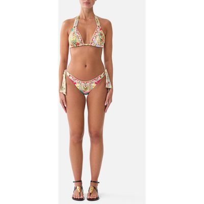 Camilla Camilla Soft Thick Tie Tri Bikini Set W Eyelet Trims