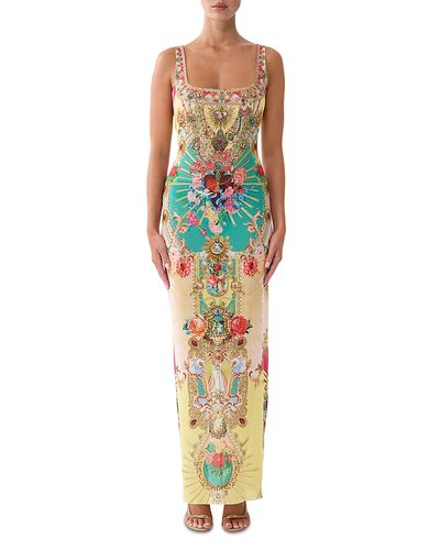 Camilla Camilla Square Neck Beach Maxi Dress Cover Up