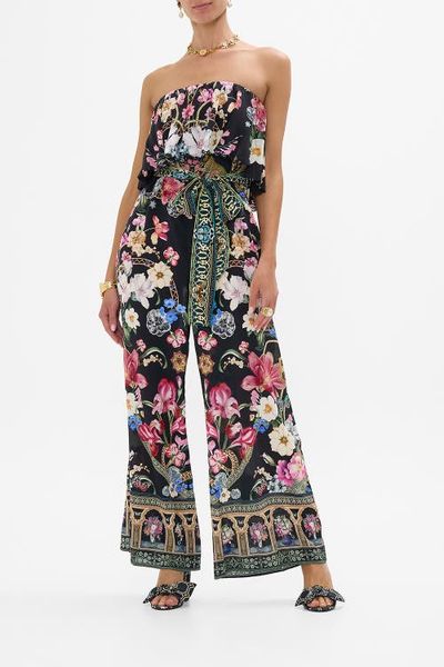 Camilla Camilla Strapless Jumpsuit With Frill Midnight