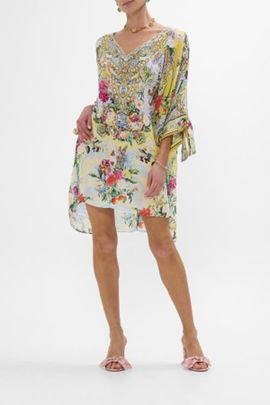 Camilla Camilla Tie Sleeve Short V Neck Kaftan Flor Fantastica 