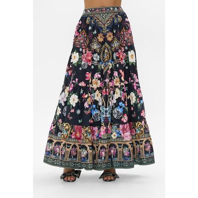 Camilla Camilla Tiered Maxi Skirt Midnight