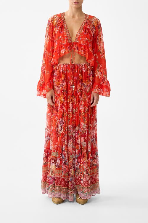 Camilla Camilla Tiered Skirt With Ruffle Detail