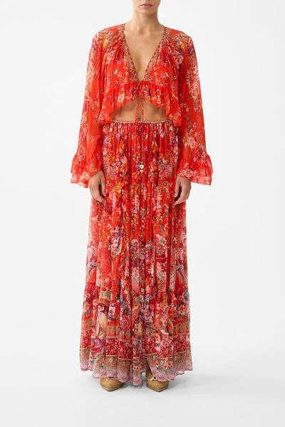Camilla Camilla Tiered Skirt With Ruffle Detail