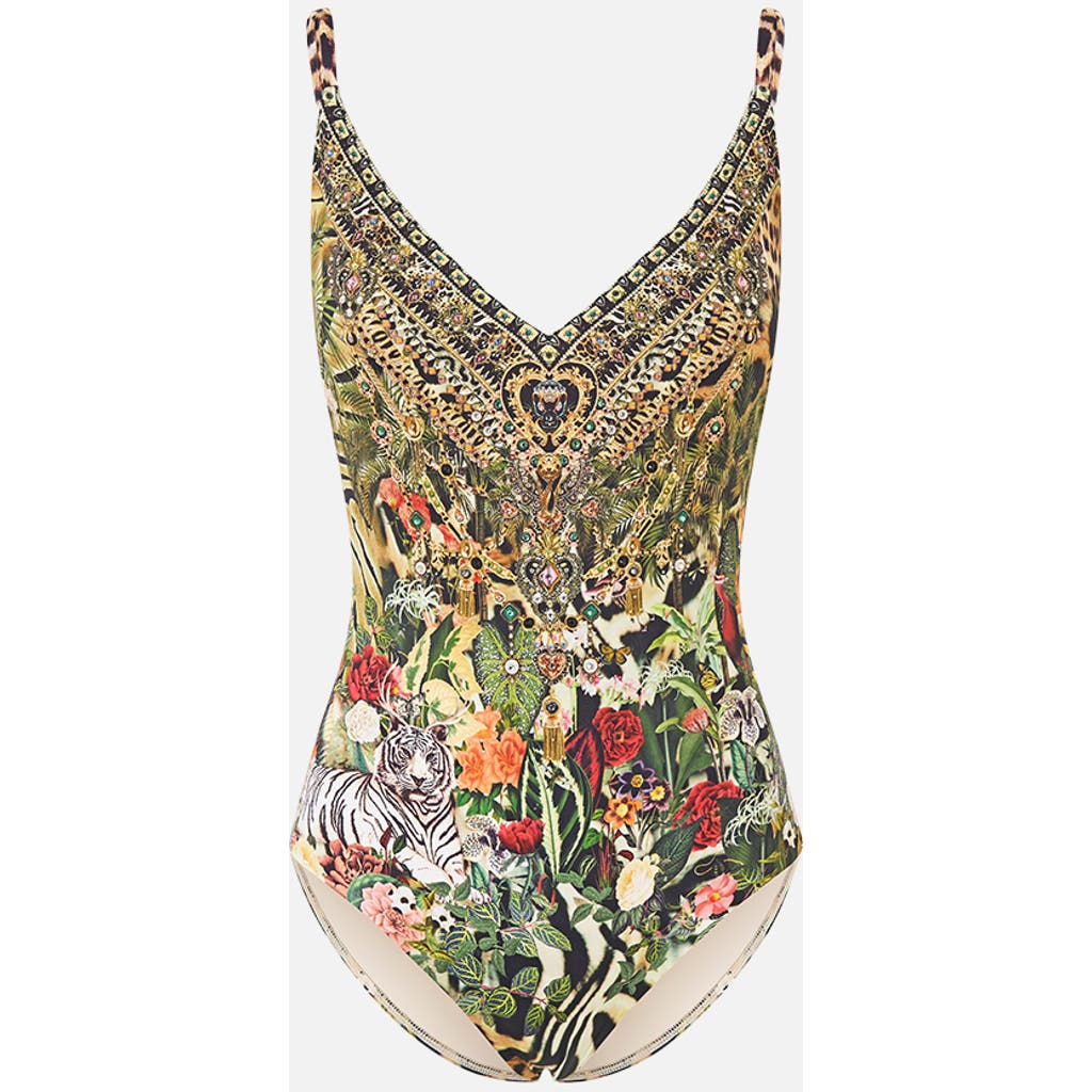 Camilla Camilla V Neck Underwire One Piece W Back Closure