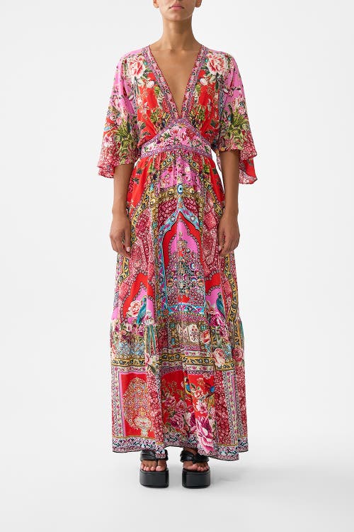 Camilla Camilla Waisted Dress With Hem Ruffle