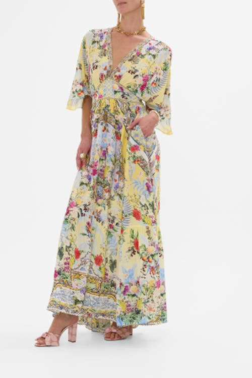 Camilla Camilla Waisted Dress With Hem Ruffle Flor Fantastica 